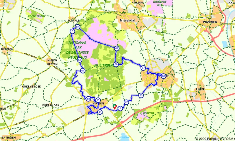 Route in Overijssel