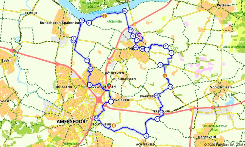 Route in Gelderland