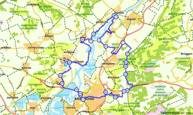 Route in Limburg