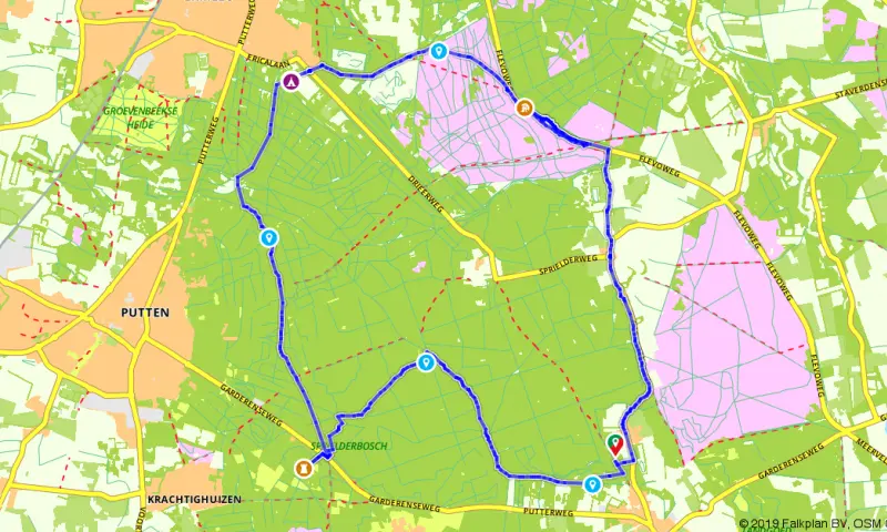 Route in Gelderland