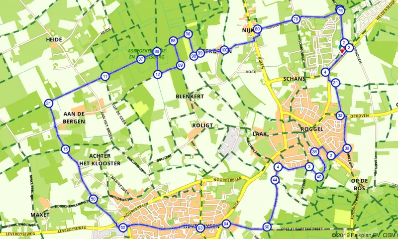 Route in Limburg