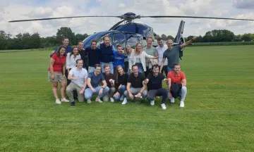Helikopterdropping Veluwe