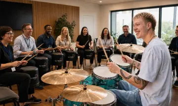 Teambuilding drumworkshop