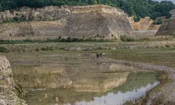 Gezinswandeling in de ENCI-groeve