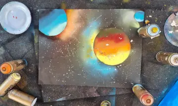 Galaxy Space Painting