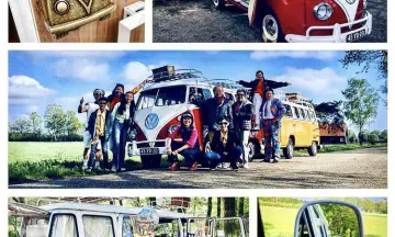 Hippie VW busje toer