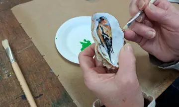 Decoupage Oesterschelpen