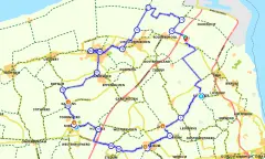 Route in Groningen