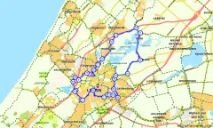 Route in Zuid-Holland