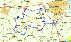 Route in Friesland