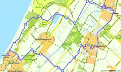 Route in Zuid-Holland