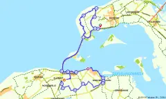 Route in Zuid-Holland