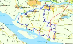 Route in Zuid-Holland