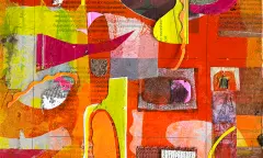 Collage abstract kunst