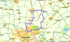 Route in Groningen