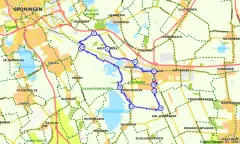 Route in Groningen