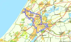 Route in Zuid-Holland