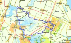 Route in Noord-Holland