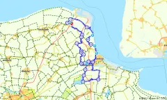 Route in Groningen