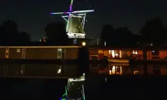 De molen in de nacht