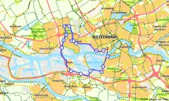 Route in Zuid-Holland