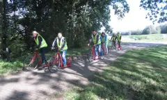 Deelnemers steptocht