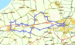 Route in Friesland