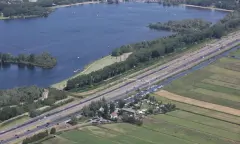 Luchtfoto van het meer