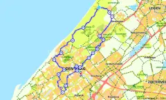 Route in Zuid-Holland