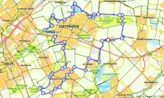 Route in Zuid-Holland