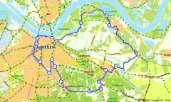 Fietsroute Nijmegen en de Ooijpolder