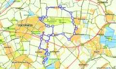 Route in Zuid-Holland