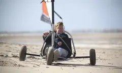 Blokarten op het Strand