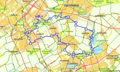 Route in Zuid-Holland