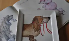 Hond geschilderd