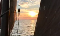 Sunset sailing met de ST5 vanaf Schiermonnikoog