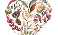 aquarel herfst bloemen