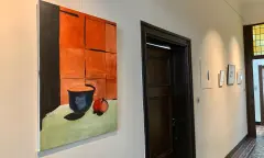 Schilderij bij expositie