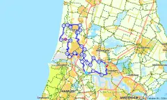 Route in Noord-Holland