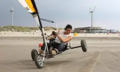 Blokarten op het strand