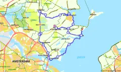 Route in Noord-Holland