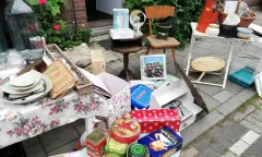 Kleedje met spullen