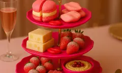 High tea roze