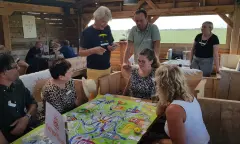 Klimaatbordspel met Waddenfonds team