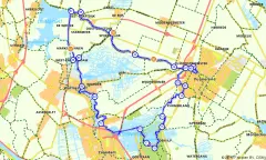 Route in Noord-Holland