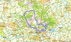 Route in Gelderland