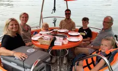 etentje op het water