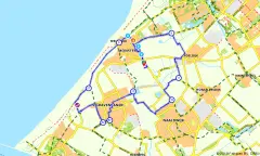 Route in Zuid-Holland