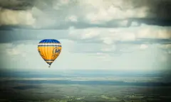 Uitzicht tijdens ballonvaart
