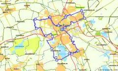 Route in Groningen